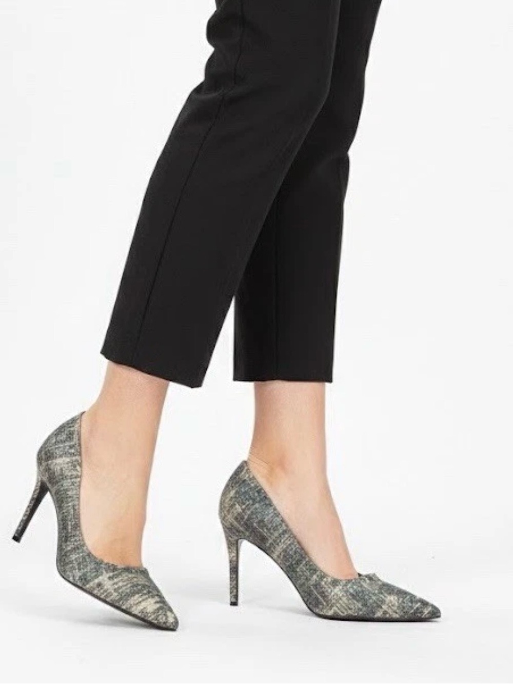 Display Model M.Gemi M. Gemi Glitter Meteorite Escatto high heel Pump  Sz 39 8.5